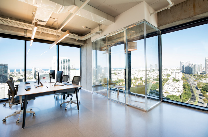 350平辦公室裝修設(shè)計(jì)效果圖，來(lái)自天際線的靈感